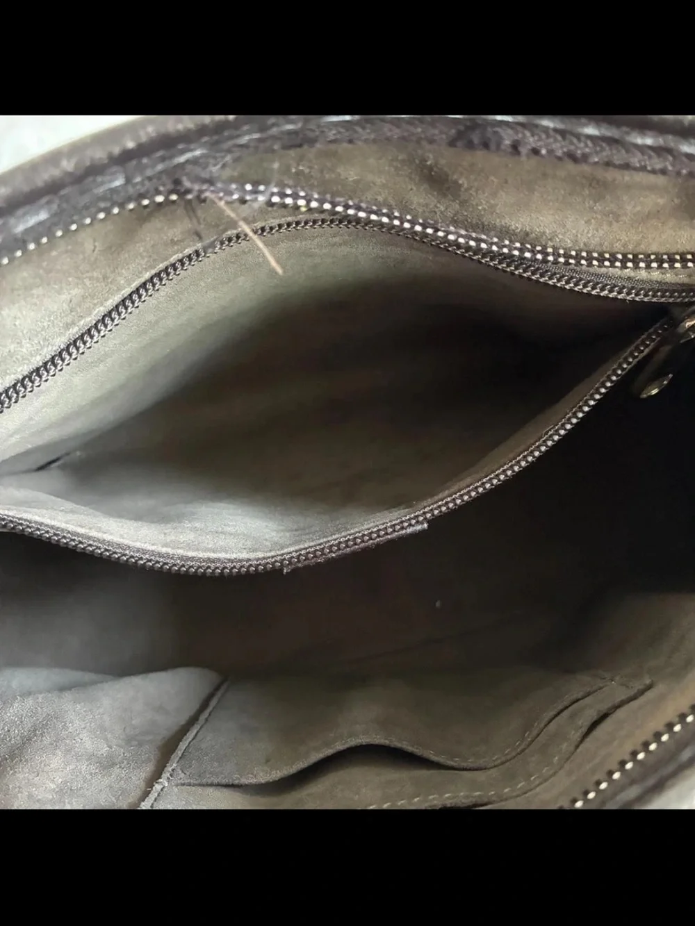 Gucci Beige & Brown GG Canvas Satchel with Leather Trim